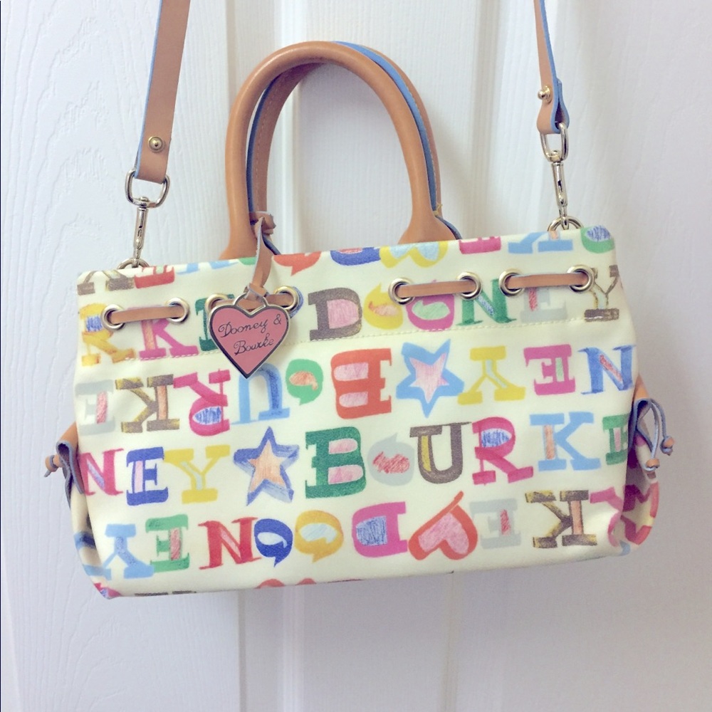 Dooney & Bourke Scribble Bag w/detachable strap
